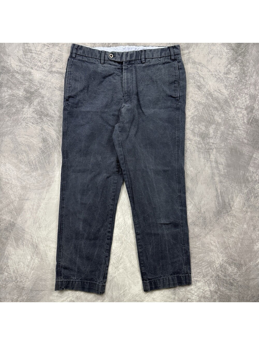 Sid Mashburn Canvas Pants Mens Tag 32 Blue Button Fly Rugged Preppy